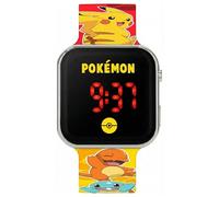 Reloj de Pulsera Digital LED Niño y Niña, para Pokemon Fan, Función Fecha, Formato 12/24 Horas, Gadget Oficial, Regalo, Correa Ajustable