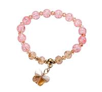 Reloj de pulsera digital para niños, estilo fresco y bonito, colgante de mariposa, pulsera para mujer, pulsera para estudiantes, pulsera de Turquía (F, talla única)