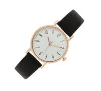 Reloj de Pulsera Elegante de 3,3 cm, Correa de Piel sintética con Carcasa de aleación de Escala Digital, Reloj de de Estilo Coreano Ideal para Estudiantes, Uso de Oficina, Viajes y Uso Diario