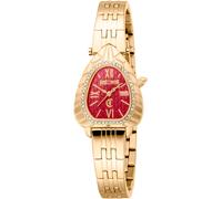 Just Cavalli Reloj analógico de Cuarzo para Mujer con Correa de Acero Inoxidable JC1L366M0065, Rojo, Moda