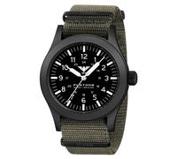 Reloj De Pulsera KHS Platoon Acero Solar Verde Oliva/Negro PLABSS.NSGO