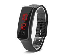 Reloj de Pulsera LED con Pantalla Electrónica Digital, Resistente al Agua, Correa de Silicona Deportiva, Esfera de 12 Horas