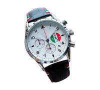 Reloj de pulsera mecánico, cronógrafo de acero inoxidable, calendario automático, accesorio de correa de cuero de lujo con visualización de fecha impermeable para regalos de cumpleaños y vacaciones