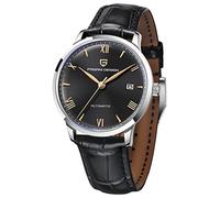 Reloj de pulsera Pagani Design 1759 para hombre, reloj automático de moda, correa de cuero, auto-reloj, resistente al agua hasta 100 m, estilo casual, Negro , Pulsera