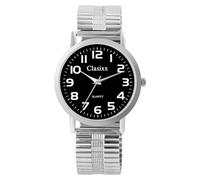 Reloj de pulsera para hombre Classix de acero inoxidable en plata, en una longitud de 21 cm, diseño clásico para cualquier hombre