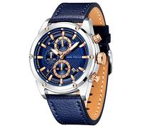 Reloj de pulsera para hombre de negocios casual (multifuncional/impermeable/luminoso/calendario) correa de cuero reloj de moda para hombres