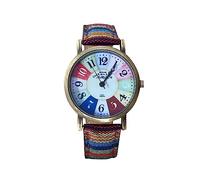 Reloj de pulsera para mujer con diseño de arco iris, multicolor, c, talla única, Correa