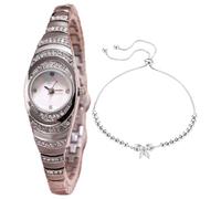 Reloj de pulsera para mujer, con temperamento ovalado, pequeño, de moda, de aleación, con cadena, reloj de moda para mujer, Sl2, One Size