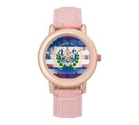 Reloj de pulsera para mujer, diseño de bandera de El Salvador de Estados Unidos, correa suave, regalo para cumpleaños, día de San Valentín, Estilo:, regular, MHXYZHW