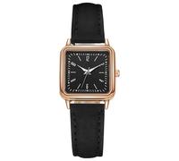 Reloj de pulsera para mujer, elegante, de cuarzo, con correa de piel, acero inoxidable, digital, para hombre, I, talla única
