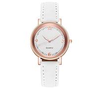 Reloj de pulsera para mujer, esfera de acero inoxidable, estilo informal, de cuarzo, correa de muñeca para mujer, A, talla única