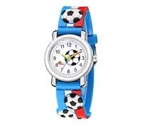 Reloj de pulsera para niños con diseño de cuarzo 3D para niños, azul, One Size