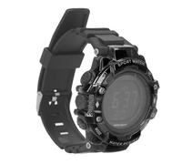 Reloj de Pulsera, Reloj Deportivo Ajustable Fecha Alarma Cronógrafo Retroiluminación para Hombres para Pescar (Black)