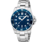 Roberto Cavalli Reloj Analógico para Hombre de Cuarzo con Correa en Acero Inoxidable RC5G129M0065