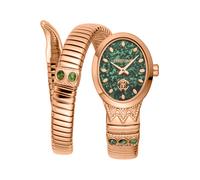 Roberto Cavalli Reloj Analógico para Mujeres de Cuarzo con Correa en Acero Inoxidable RC5L104M0045