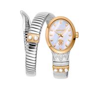 Roberto Cavalli Reloj Analógico para Mujeres de Cuarzo con Correa en Acero Inoxidable RC5L104M0055