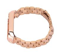 Reloj de Pulsera StMetal Watch StSt para Mi BandWristba ReemplazoSmartwatch Ary,Smartwatch Muñequera St Stainl Steel Anti Lost Witouble Folding le para Mi Band 6Negro (Oro rosa)