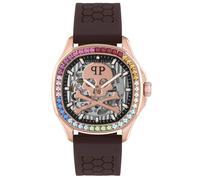 Reloj De Pulsera Unisex PHILIPP PLEIN Automático Braun/Roségoldfarben PWRAA0623