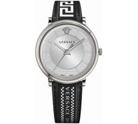 Reloj de pulsera versace - ve5a01021 correa color: negro dial gris pla