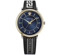 Reloj de pulsera versace - ve5a01821 correa color: negro dial azul hom