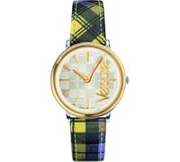 Reloj de pulsera versace - ve8100118 correa color: azul amarillo dial