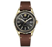 Reloj de pulsera versace - veqca0224 correa color: marrón dial metal