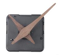 Reloj de punta redonda de madera con manecillas de movimiento silencioso (madera de 22 mandatos)