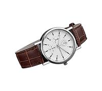 Reloj de regalo para hombre, correa de tendencia, esfera romana, calendario, escala, cinturón, reloj creativo clásico para hombre, reloj para natación, marrón, talla única