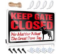 Reloj de regalo para placas de médico, con texto en inglés "Keep Gate Closed No Matter What The Great Dane Say Feminist", arte decorativo de pared listo para colgar (30 x 40 cm)