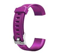 Reloj de repuesto de muñeca para fitness ID115, correa de 5 colores, reloj de esqueleto para hombre, morado, One Size