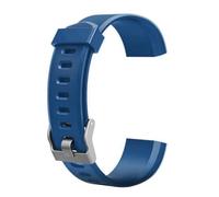 Reloj de repuesto de muñeca para ID115 Fitness con correa de 5 colores para actividades para parejas para él y ella, azul marino, One Size
