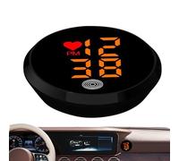 Reloj de salpicadero - Reloj digital adhesivo interior | Pequeña pantalla LED de tiempo adherente para coche, camión, motocicleta, salpicadero, salida de aire