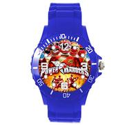 Reloj de silicona azul para los fans de Power Rangers