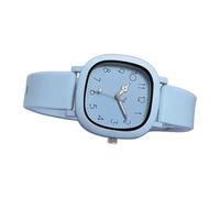 Reloj de silicona, resistente al agua, casual, color sólido, para cumpleaños, exámenes, trabajo, viajes, madre, adolescente, niña, esposa, azul, Refer to description, Correa