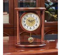 Reloj De Sobremesa Antiguo con Péndulo Oscilante: Elegante Reloj De Chimenea para Sala De Estar, Cocina, Oficina Y Decoración Vintage De Estanterías.