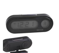 Reloj de tablero de instrumentos digital de temperatura del coche, termógrafo automático para coche | Tiempo Temperatura Humedad Reloj Termógrafo De Coche,Termógrafo de reloj de coche, ac