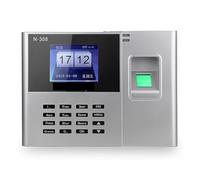 Reloj de tiempo for pequeñas empresas, máquina de asistencia de huellas dactilares N-308 máquina de inicio de sesión de huellas dactilares Software gratuito informe automático para pequeñas empresas(O