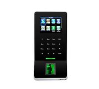 Reloj de tiempo Máquina de tiempo de asistencia F22 TCP/IP USB de control de acceso de entrada de huellas dactilares pantalla a Color lector de tarjetas opcional para pequeñas empresas y oficinas(F22