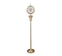 Reloj de tribuna de piso Reloj de piso retro para sala de estar, reloj de piso para sala de estar Reloj artesanal de cerámica creativo Reloj de pie para el hogar Reloj de tierra con personalidad Reloj