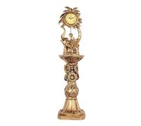 Reloj de tribuna de Piso, Relojes de pie, Estatua de Elefante Vintage, Reloj de Abuelo con Volumen Ajustable, Timbre Digital, Reloj de Sala de Estar