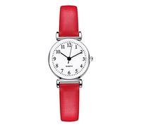 Reloj de Vestir Elegante para Mujer, Reloj con Correa de sintética, Caja de Inoxidable, Relojes con Esfera Digital, Reloj de Pulsera de Negocios para Mujer Gorro Fósil por por Relojes (B, One Size)