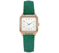 Reloj de vestir para mujer con pulsera de cuero, relojes de pulsera de acero inoxidable, reloj creativo para mujer, relojes de pulsera para hombre, B, talla única