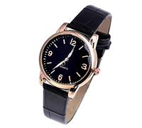Reloj de vida impermeable azul de alta gama de cristal Distinguished Quartz Women's Watch Watch Candy, Negro , talla única