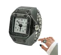 Reloj de Vintage - Reloj Retro Elegante, Movimiento de Cuarzo preciso, cómodo de Llevar | Combinación funcionalidad, Adecuado para Looks Casuales, Trajes, Square Black Copper