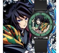 Reloj Demon Slayer, reloj electrónico con puntero de cuarzo para estudiantes y niños, reloj sencillo con dibujos animados de Kamado Nezuko, reloj de regalo para vacaciones M