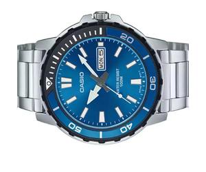 reloj deportivo buceo hombre Casio Duro Marine Monster Sports MTD-125D-2A1 45.6mm 100m WR correa de acero