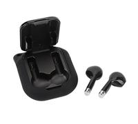 Reloj Deportivo con Auriculares Bluetooth, Reloj Inteligente 2 en 1 con Auriculares, Control Remoto de Cámara, Reproducción de Música para, Compañero Al Aire Libre (Silicona Negra)