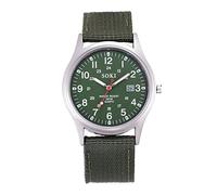 Reloj deportivo de cuarzo inoxidable para hombre, de lona, con fecha, reloj Dork Too, verde, talla única
