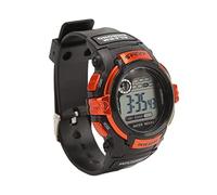 Reloj Deportivo Digital, Correa de Reloj de PU, Hebilla de Acero Inoxidable, LCD, Reloj Deportivo Luminoso Resistente Al Agua para Amigos (Orange)