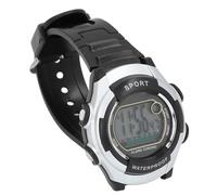 Reloj Deportivo Digital para Hombre, Caja Inferior de Acero Inoxidable, Reloj de Pulsera Digital Resistente Al Agua hasta 50 M para Escalar (Silver)
